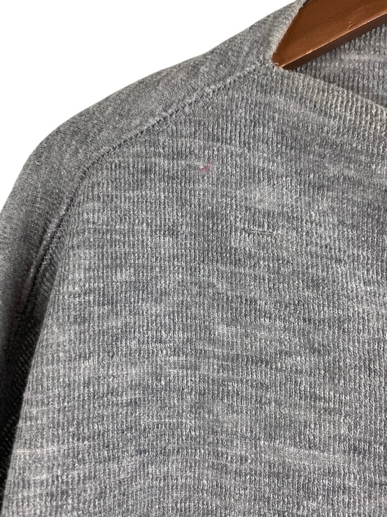 We The Free Free People Gray Zip Shoulder Sweater Top XS Oversized Knit - Picture 4 of 10